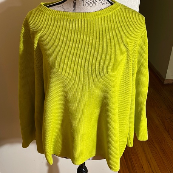 Eileen Fisher Womens Long Sleeve Sweater Yellow Size Large main image 0